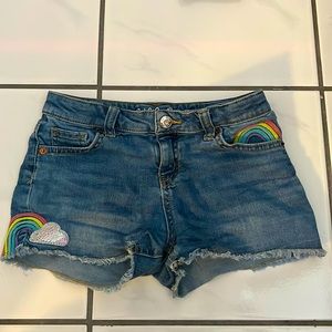 Girls rainbow shorts